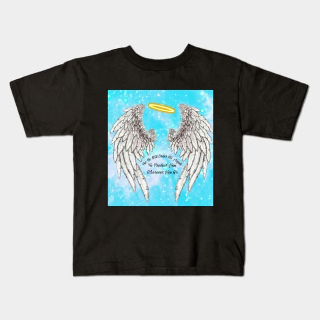 Angels Protection Kids T-Shirt by wonderwoman0317